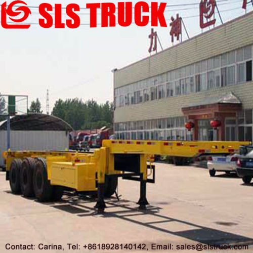 China Best quality 3axles 20feet container semi trailer/Flatbed container Semi trailer