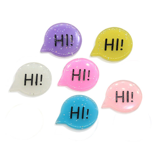 Colorful English Letter Hi Resin Cabochon Beads Artificial Crafts Scrapbook Making Slime Filler Jewelry Ornament Supply