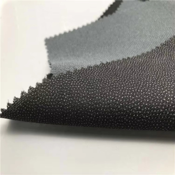 Black Twill Woven Fusible Interlining Polyester Interfacing for Garments