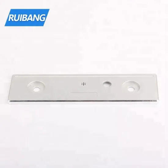 Aluminium control panel suppliers machining anodized aluminum custom chrome faceplates