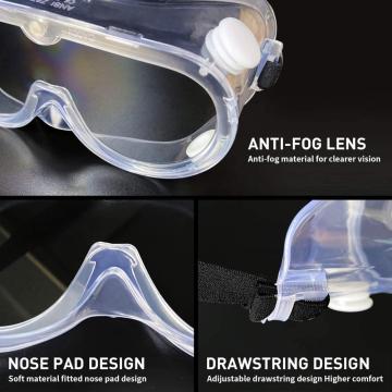 Transparent Safety Goggles Adjustable Goggles