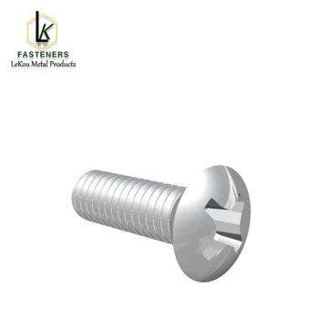 Stainless Steel Raised Countersunk Head Screws with Cross Recess