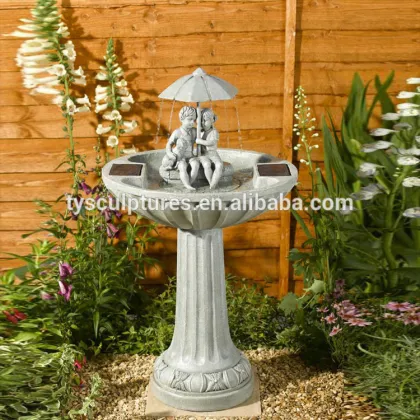 Hot sale hand carved outdoor decoration stone bird baths