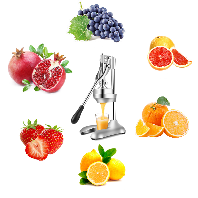 BETOHE Fruits Vegetable Hand Manual Squeezer Juicer Orange Lemon Juice slow Pressing extractor Stainless Steel machine