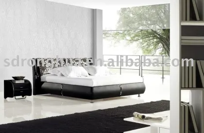 Leather & Fabric bed K999