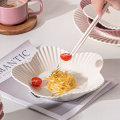 New Design Nordic Ceramic Utensils Dinner Set Purple White Crockery Dinner Sets Porcelain Whosale