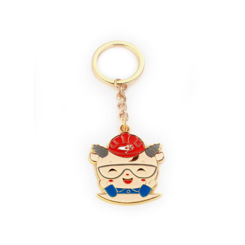 Personalized Custom Logo Cute Cartoon Metal Keychain Anime