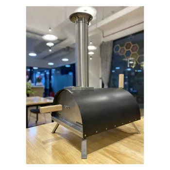 Hot Sale Portable Mini Pellet Charcoal BBQ Grills Pizza Oven Black Dome Wood Pallet Outdoor Pizza Oven
