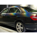 rainbow laser black car wrap vinyl