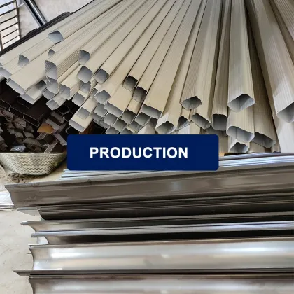 Aluminium K-Style Rain Gutter Accessories and Materials