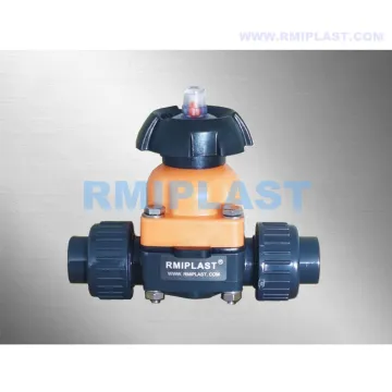 UPVC socket union membrane valve PN10