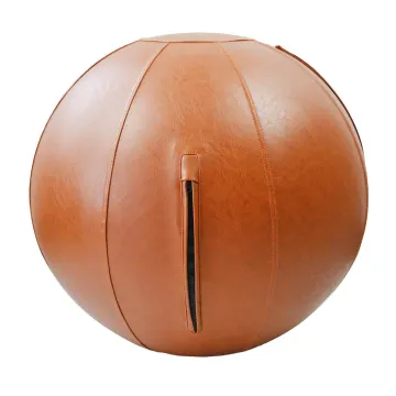 High-Quality Luxury Leather Cover Sitting Ball Chair for Autism Sensory and Gym Balance Needs