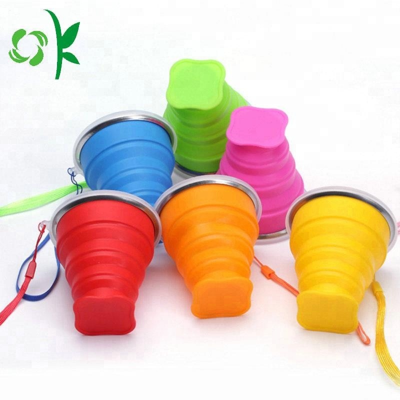 Outdoor Portable Drinking Silicone Folding Cup