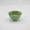 Lüks el boyalı tarzı yeşil seramik yemek porselen yemek seti