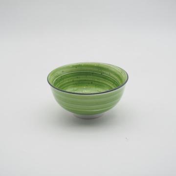 Set di pinne in porcellana in ceramica verde di lusso a mano dipinti a mano