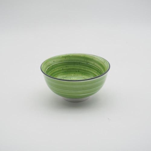 Luxo Painted Hand Painted Style Green Ceramic Dinnerware Porcelain Dinner Dinner