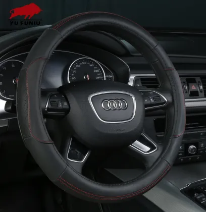 Leather Custom Steering Wheel Cover - Automotive Accessory