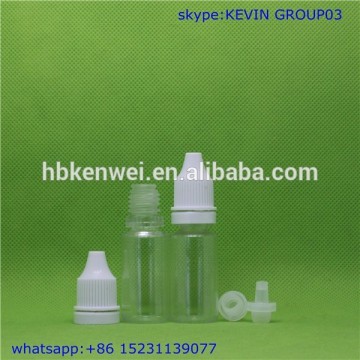 Tamperproof sealing type 10ml pet plastic dropper bottle for juice