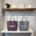 Large Personalized Canvas Tote Bag With Logo Handle