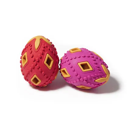 Hollow Rubber Egg Dog Toy with Bell/Light