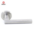 SS201 Door Lever Handle on Rosettes