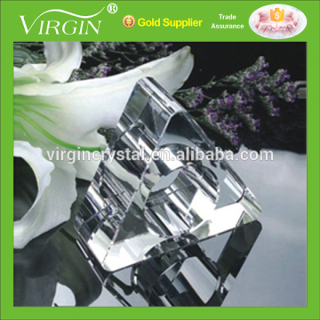 Wholesale triangle crystal napkin ring for hotel and party decoration