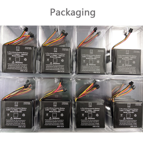 3.85V1400mAh 38140 Rechargeable Li-Po battery