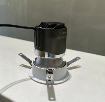 Downlight COB yang dapat disesuaikan untuk pencahayaan hotel komersial