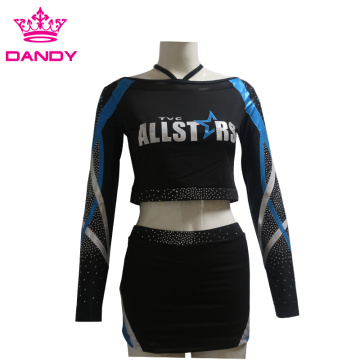 All stars Crop Top Cheer Uniforms