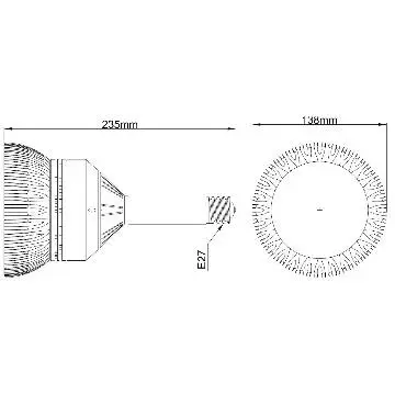 35w Industrial Lighting led mining lamp