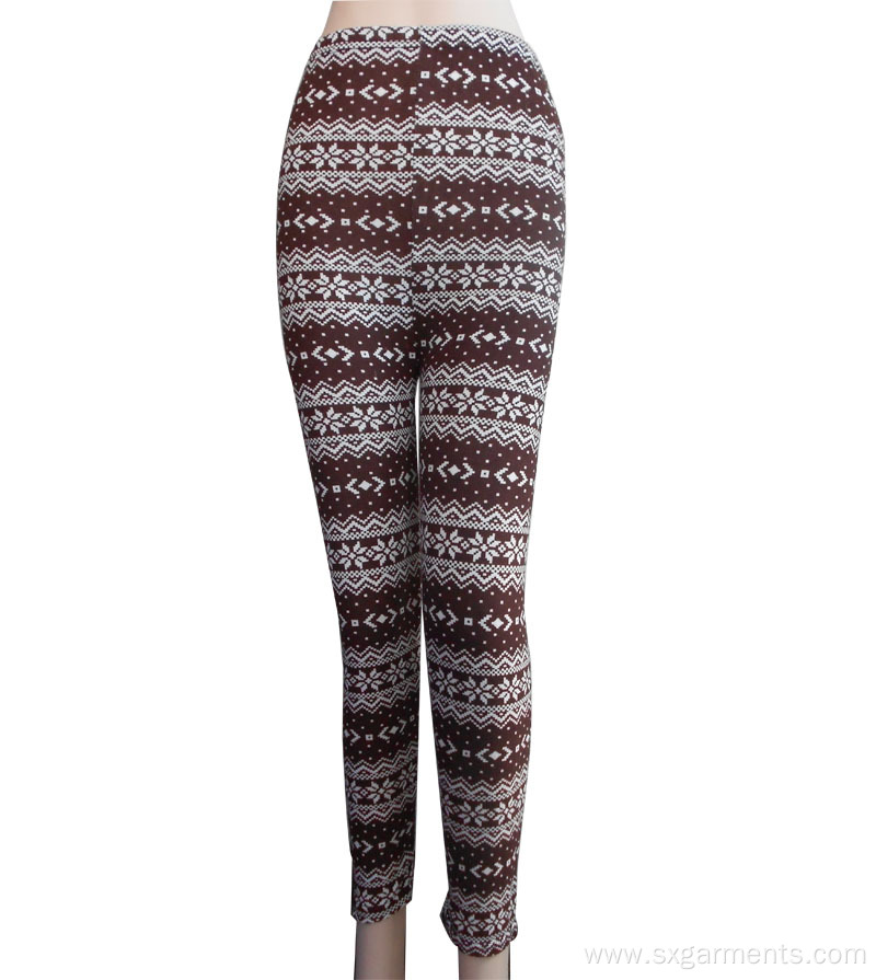 Lady's 98%polyester 2%spandes Leggings