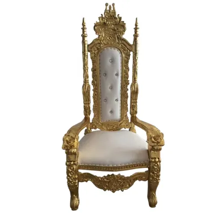 Golden Luxury Royal Bridal Wedding Throne Chairs: The Ultimate Symbol of Elegance