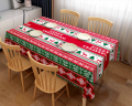 人気のクリスマススタイルの防水テーブルクロス