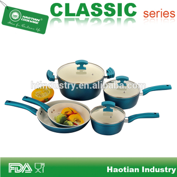 8pcs Aluminum Forged Ceramic Coated Cookware Set
