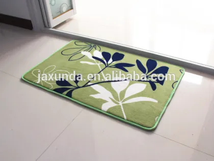 soft chinese classical pattern home decorative coral fleece bath mats