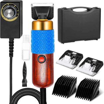 High Power Adjustable Speed Pet Electric Clippers with 3m Cord and Replaceable Cutter Head