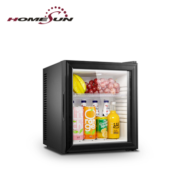 Transparent Glass Refrigerator Showcase: No Noise Fridge with Glass Home Appliances