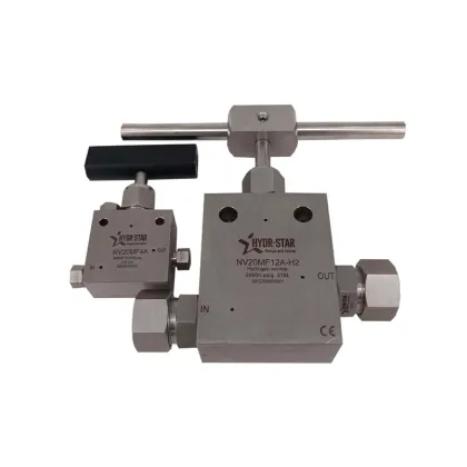 HYDR-STAR Stainless Steel High Pressure Replaceable Seat Needle Valve