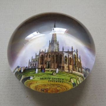 Customized K9 Grade Crystal Glass Paperweight mit kuppelrund Form und Bilddesign