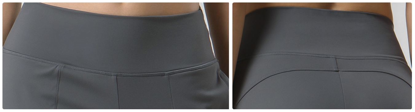 gray pant detail