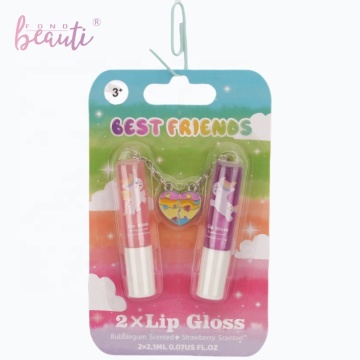 Wholesale Customized Toy Car Key Chains and Vegan Lip Gloss for Girls