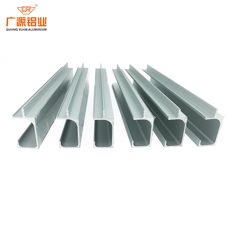 guangyuan aluminum co., ltd Aluminum Profile Cabinet Kitchen Cabinet Profiles Aluminum Frame Glass Cabinet Doors