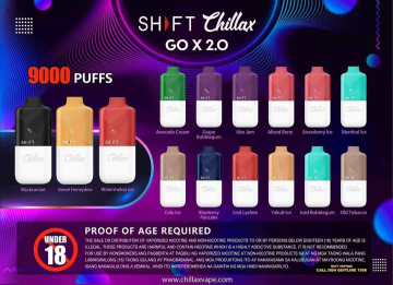 Shft chillax go x 2,0 9000 puffs