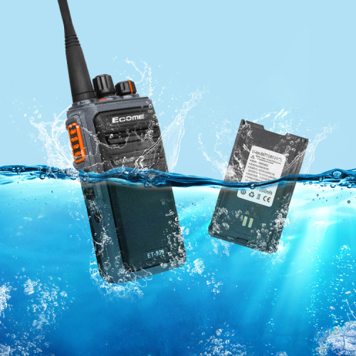 Производство Ecome ET-538 VHF UHF Walkie Talkie Analog Портативный портативный IP68 Водонепроницаемый двусторонний радио