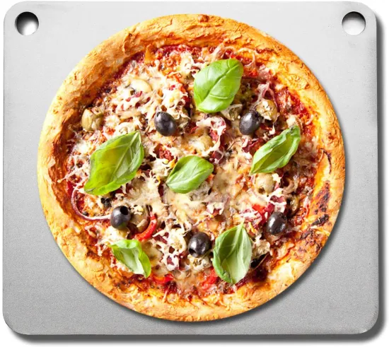 14x14 Unbreakable Thick Pizza Steel Plate & Pan for Baking