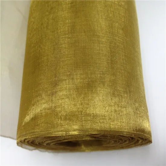 CuZn20 Faraday Cage RF Shielding Paper with 110 Micron H65 Brass Square Wire Mesh