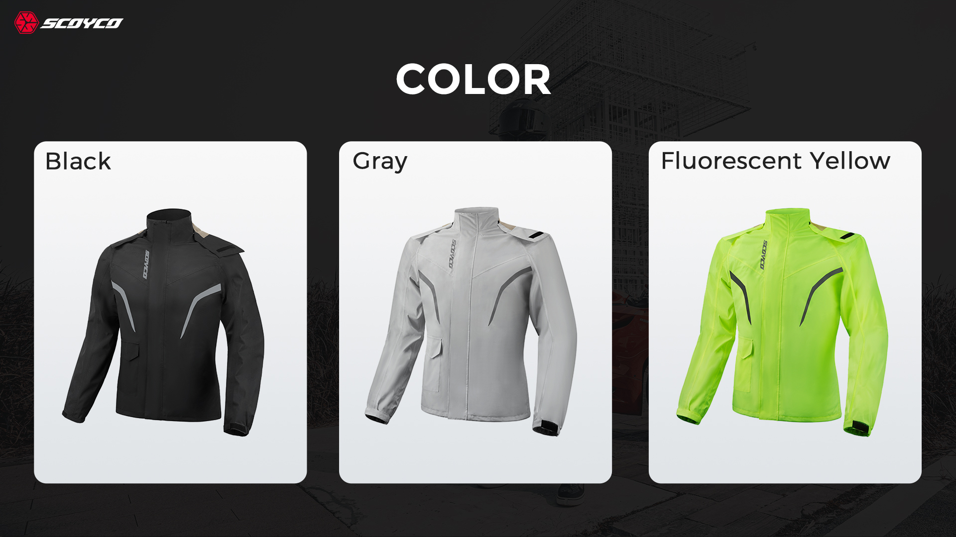 detachable hood heavy rain jacket