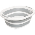 Multi-Function 3 In 1 Folding Cutting Board Kitchen Chopping Blocks Collapsible Dish Tub Washing Strainer Rack Vegetable Basket