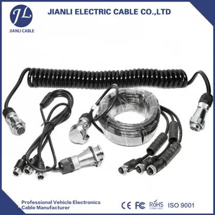 extendable plastic socket 7core 12 volt trailer link cable