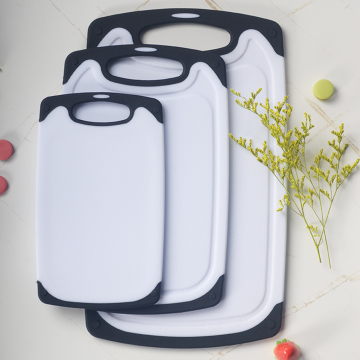 Set di taglieri di plastica durevole addensato a doppia faccia - 3 pezzi Kitchen Essentials